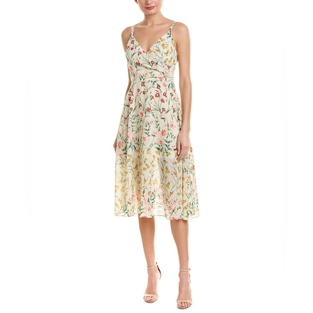 Ali & Jay rose colored glasses fit and flare floral mini dress